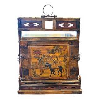 Antique Chinese Stacking Wedding Dowry/Chest For Sale