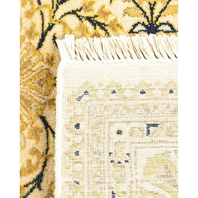 2000 - 2009 Mogul, One-of-a-Kind Hand-Knotted Area Rug in Ivory, 6' 1" x 8' 10" For Sale - Image 5 of 8