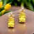Metal Natural Sapphire Diamond Earrings 14k Gold 1.74 TCW Certified For Sale - Image 7 of 18
