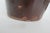 Late 19th Century 1899 Handmade Pottery Dish Dark Brown Glaze Salt Crock Bowl With Lip For Sale - Image 5 of 12
