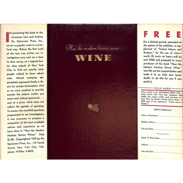 OZIAS, Blake [editor] [29] pp. The Epicurean Press 1934 8 5/8" x 5 1/2" *chipping to rear jacket panel corners*