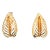 Vintage 1968 Signed Napier Goldtone Leaf Clip Earrings - 2 Pieces For Sale
