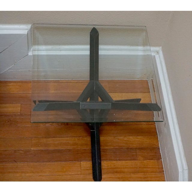 Hand Made Ebonized Wood Coffee Table For Sale - Image 10 of 13