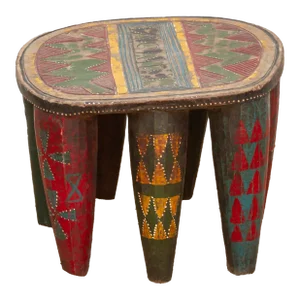 Nupe Ceremonial Carved Stool