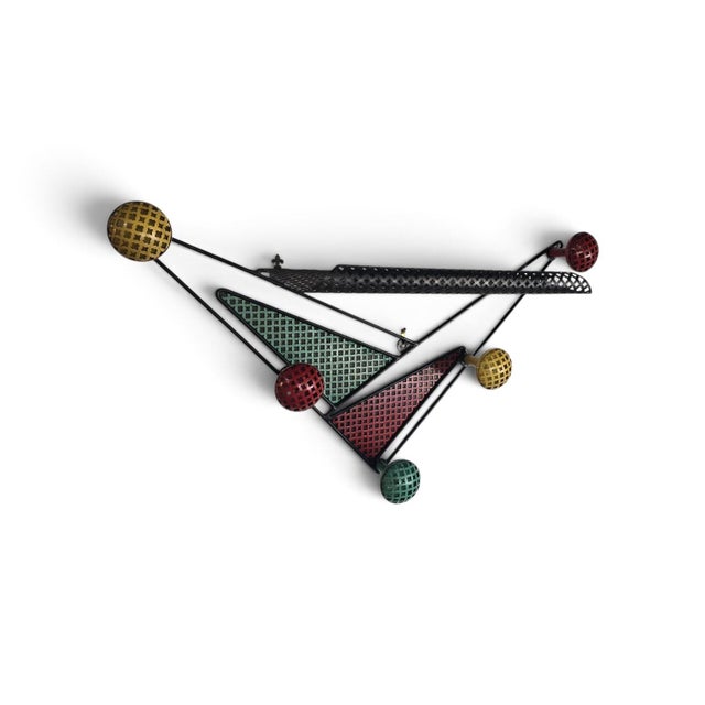 French Wall-Mounted Coat Rack by Mathieu Matégot, 1950s For Sale - Image 12 of 12