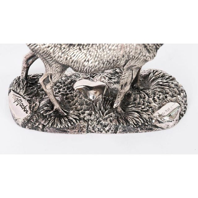 Silver Tom Mackie, Stag Animalier, 1987, Sterling Silver For Sale - Image 8 of 16