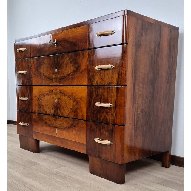 Venetian Art Deco Chest of Drawers, 1940 For Sale - Image 3 of 18