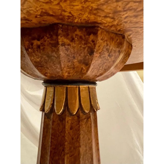 Biedermeier Table Carved Giltwood Marquina Marble Top. Invitinghome. For Sale - Image 9 of 12