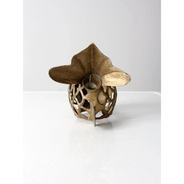 Metal Mid-Century Brass Fish Figurine For Sale - Image 7 of 10