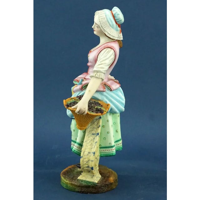 19th Century Biscuit Porcelain Lady by Jean Gille, Paris, France For Sale - Image 3 of 18