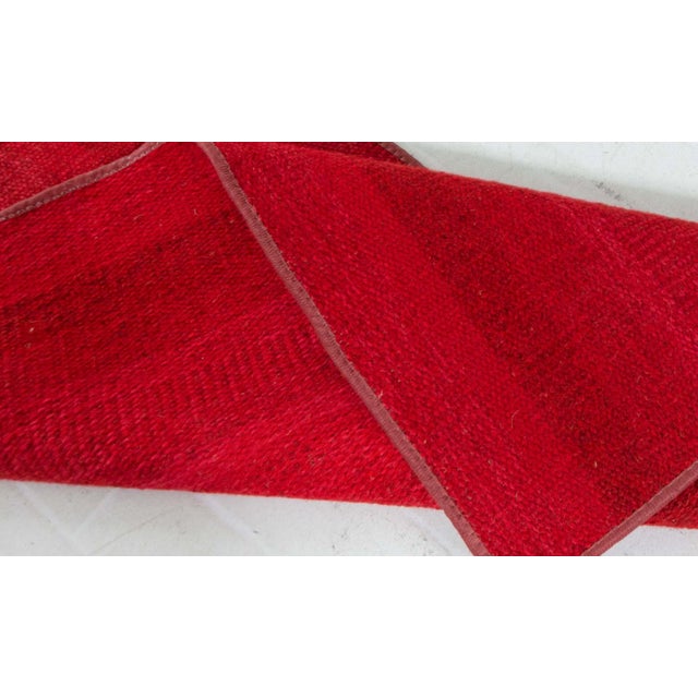 Mid 20th Century Doris Leslie Blau Vintage Swedish Fragment Runner in Red Tones For Sale - Image 5 of 7