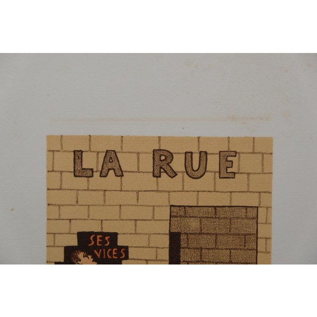 Lucien Boucher, La rue, Lithograph For Sale - Image 5 of 6