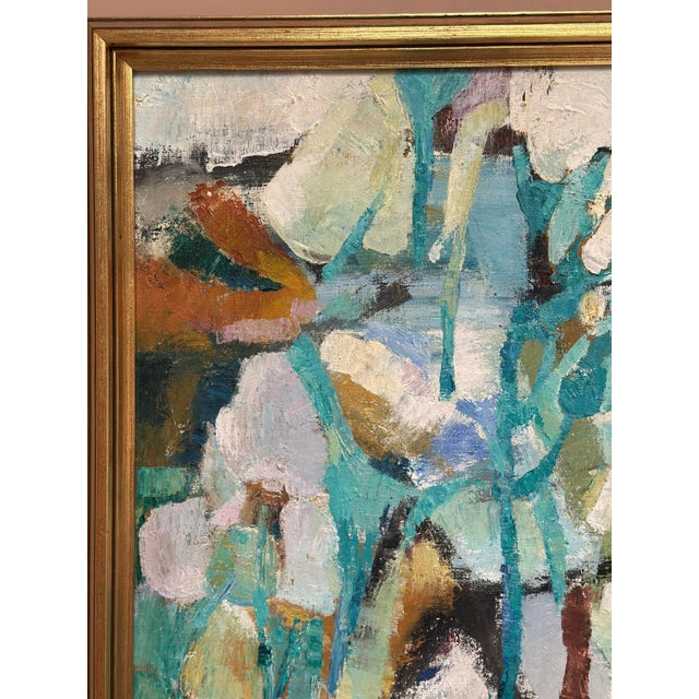 After Gunnar Alvarna, Composition, 1960s, Oil on Canvas For Sale - Image 7 of 18