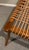 Mid Century Klismos Robsjohn Gibbings Style Leather Rope Bench Ottoman For Sale - Image 9 of 12