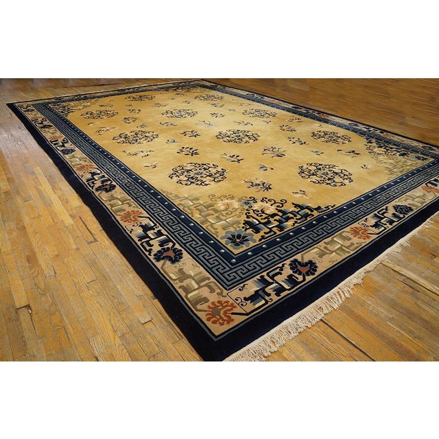 Vintage 1980s Chinese Peking Carpet 12'4" x 18'2" - 376 x 554
