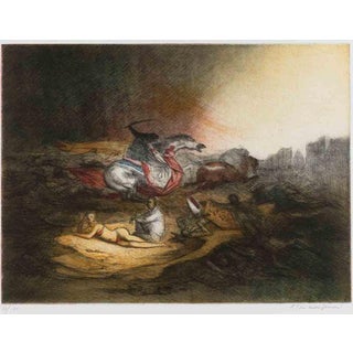 Riccardo Tommasi Ferroni, The Assault, 1970s, Etching For Sale