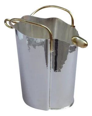 1990s Unusual Sterling Silver Champagne Cooler