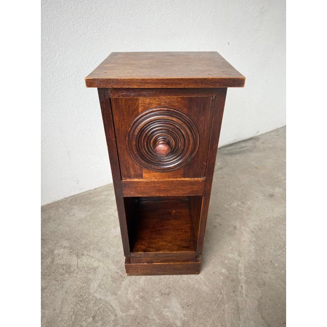 Oak Bedside Table from Dudouyt, 1940s For Sale - Image 14 of 18