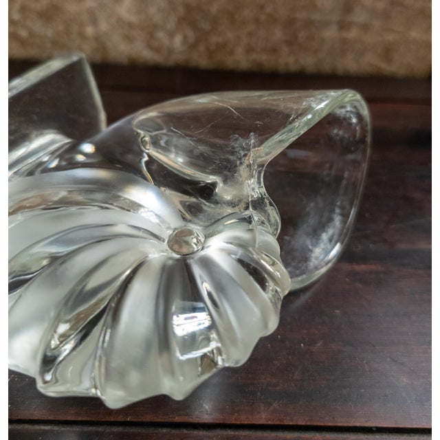 20th Century Pair of Pressed Glass Nautilus Shell Bookends or Flower Vases For Sale - Image 13 of 13