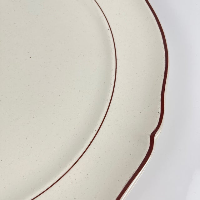 Vintage Round Platter from Villeroy & Boch, 1920s For Sale - Image 9 of 10