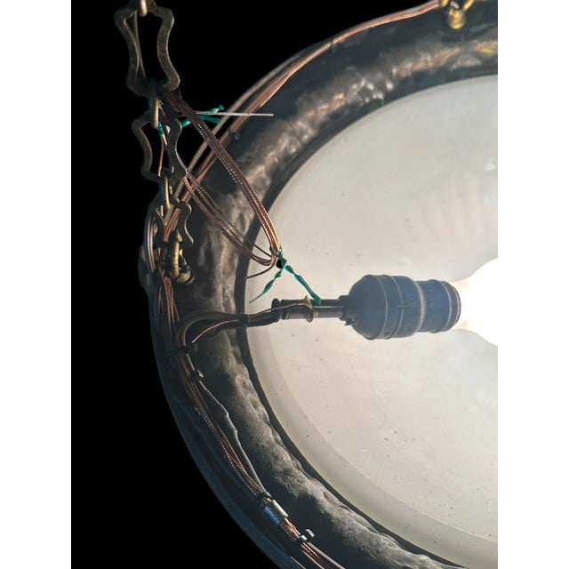 1920s Antique Five Light Chandelier For Sale - Image 5 of 7