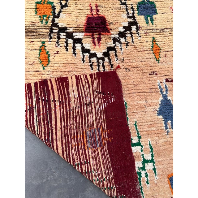 Mid-Century Vintage Moroccan Rug For Sale - Image 4 of 10
