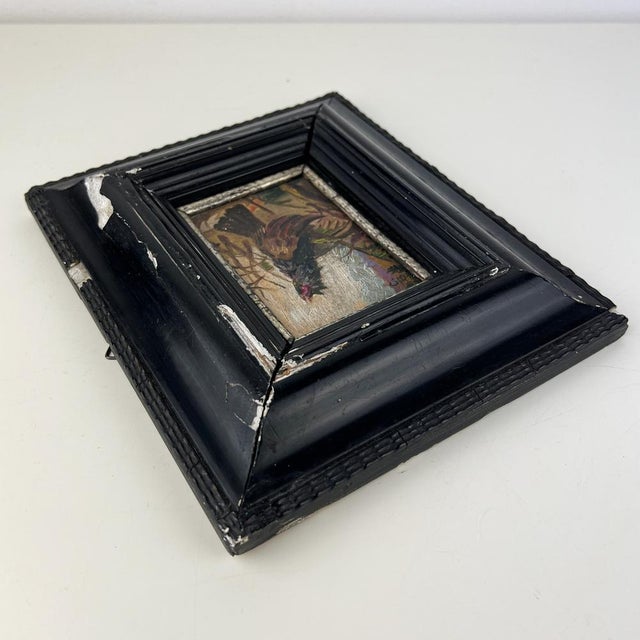 Capercaillie, 1890, Miniature Oil Painting, Framed For Sale - Image 4 of 12