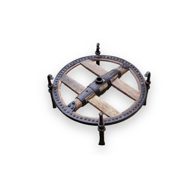 Antique Spanish Wheel Coffee Table For Sale - Image 13 of 14