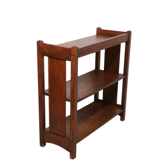 Brown Arts and Crafts Mission Bookshelf by Limberts C. 1910 For Sale - Image 8 of 17