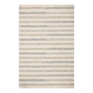 Chris Loves Julia x LoloiChris Ivory / Slate 2'-0" x 5'-0" Accent Rug For Sale