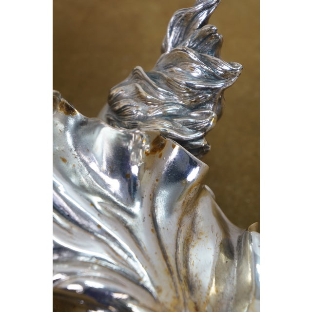 Mid 20th Century Italian Art Nouveau Sterling Silver 925 Dancing Woman Statue Sculpture 17" For Sale - Image 13 of 15