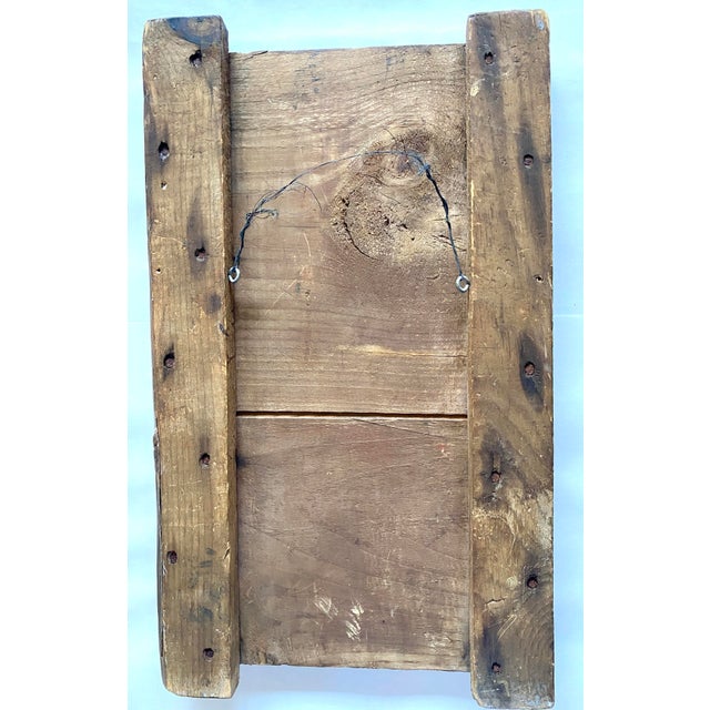 Ca 1950-60 Peter Hunt Attr. Folkart Panel For Sale - Image 4 of 6