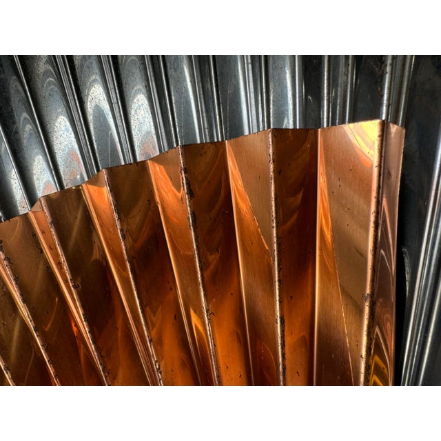 Curtis Jere Modernist Fan Wall Sculpture, Signed For Sale - Image 10 of 12