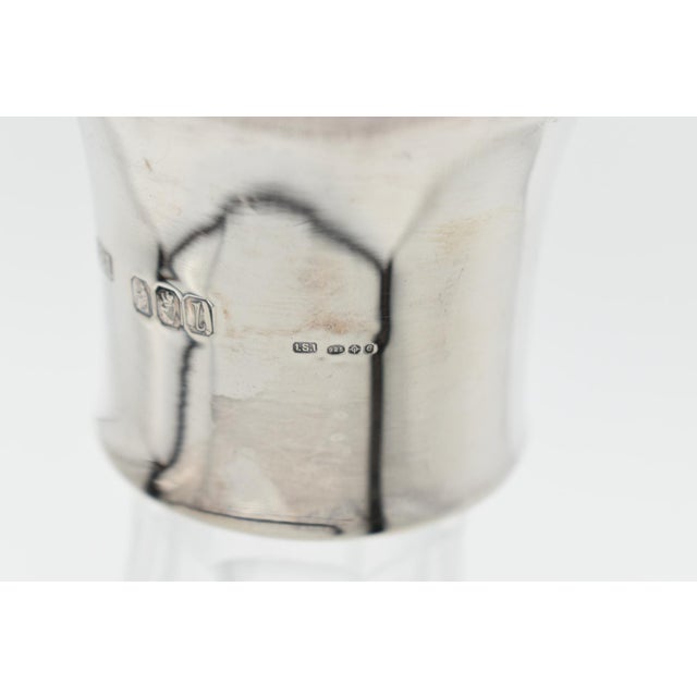 1920s Irish Cut Crystal Decanter With Sterling Silver Collar For Sale In Wichita - Image 6 of 14