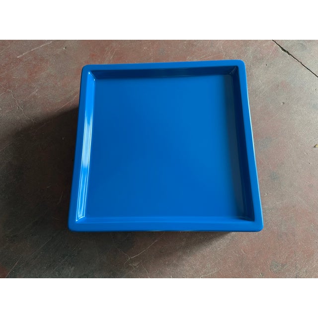 1960s Blue Fiberglass Coffee Table, 1960s For Sale - Image 5 of 8