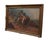 Baroque Antique Olaf Petersen Norwegian Horseback Landscape Oil Painting on Canvas For Sale - Image 3 of 11