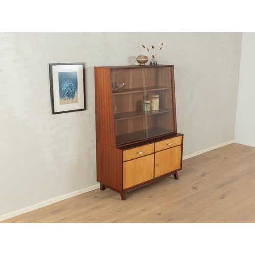Showcase in Cherry Veneer and Glass, 1950s For Sale - Image 8 of 8