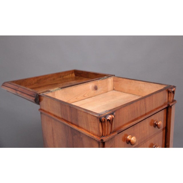 Regency Walnut Wellington Chest, 1830s For Sale - Image 6 of 15
