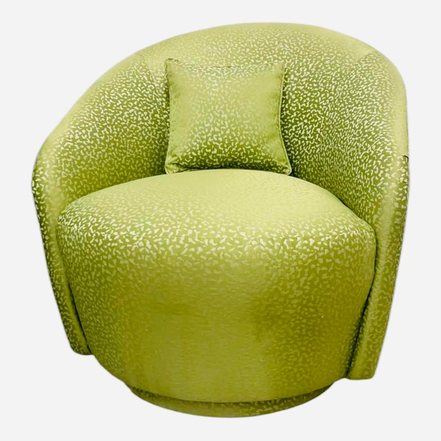 This is a pair of coordinating lounge chairs, one Parsons, one swivel. We thought it would be fun to take two differently...
