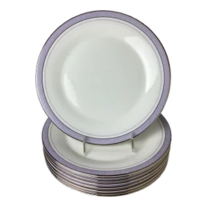 Set of 9 Lilactime by Royal Doulton Dinner Service Plates, 1970s