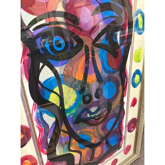 Abstract 1970s Peter Robert Keil Colorful Abstract Painting For Sale - Image 3 of 7