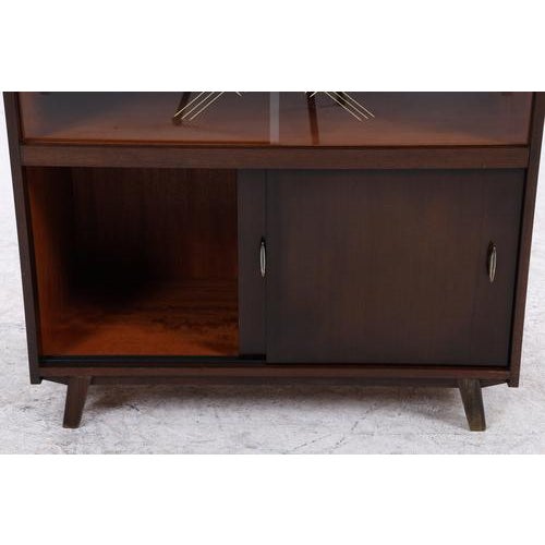 Mid-Century Chest of Drawers with Glass Sliding Doors For Sale - Image 6 of 16