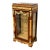 French Empire Display Cabinet – Marble Top, Gilded Bronze & Gold Leaf Details With Velvet Interior For Sale