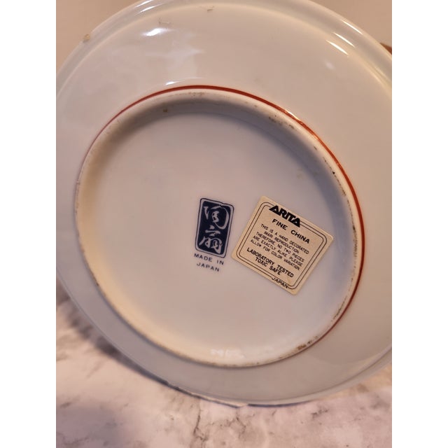Imari Porcelain Vintage Japanese Imari Porcelain Serving Bowl For Sale - Image 4 of 10