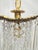 Vintage Italian Brass Upside Down Layered Cake Chandelier For Sale - Image 4 of 8