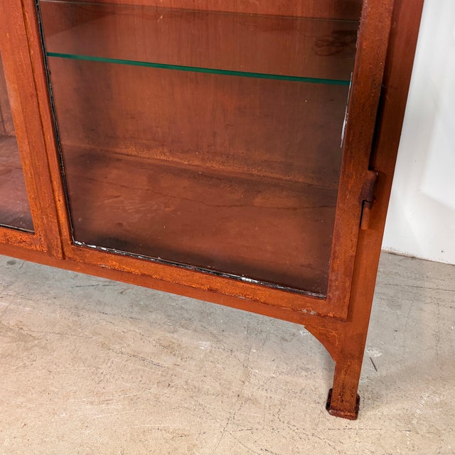 Vintage Mancave Doctors Display Case with Rust Treatment, 1966 For Sale - Image 15 of 18