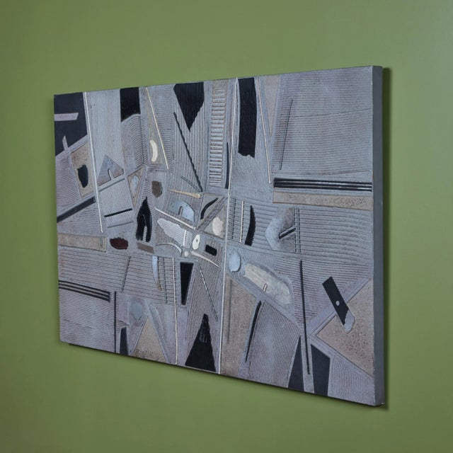 Abstract Paul Maxwell Painting "Ridgemont" 1985 For Sale - Image 3 of 11