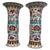 Pair of Yongzheng style Chinese porcelain vases in a high gloss finish in the Gu shape. The vases are decorated with deer,...