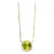 Syna Yellow Gold Mogul Necklace with Peridot and Diamonds For Sale