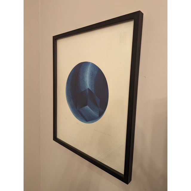 Paper Berenice Benjelloun, Moving Cube, 1974, Print, Framed For Sale - Image 7 of 8